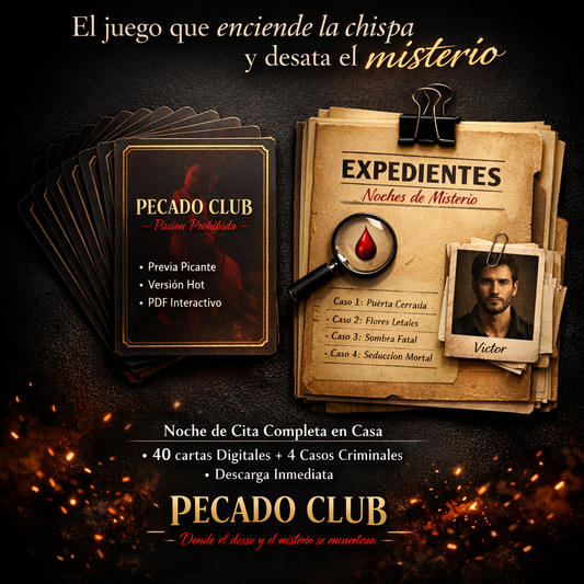 6×1 para Parejas  - Cartas para la previa | cartas para la acción | 4 casos criminales REALES.