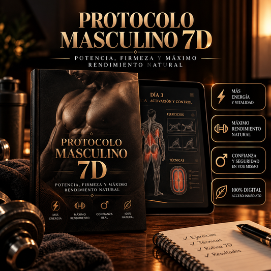 Protocolo Masculino 7D™ – Potencia, Firmeza y Máximo Rendimiento Natural
